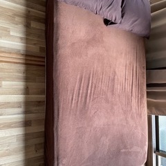 10/27 18時に引き取れる方　セミダブルマットレス　ブラウン