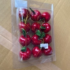 《新品》りんごオーナメント　30ミリ　12個セット