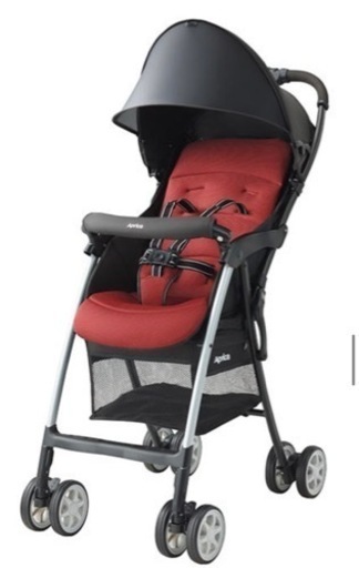 美品　アップリカ　B型　ベビーカー　バギー　マジカルエアープラス　AC ボルドー　レッド　赤