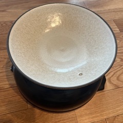 ガス火  ふきこぼれにくい ふち高 土鍋（唐茶削ぎ）の画像