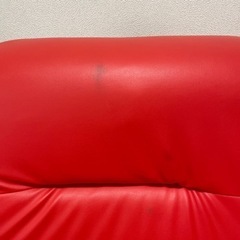 【決まりました】2掛けソファー 赤ソファーの画像