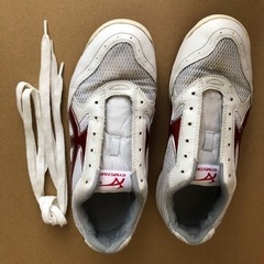 体育館シューズ　GYMSTAR 赤（25.5cm）中古品