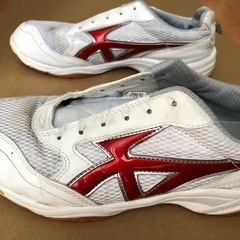 体育館シューズ　GYMSTAR 赤（25.5cm）中古品の画像