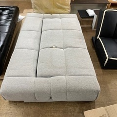 差し上げます　セミダブルサイズ　ファブリック製　難あり品のソファ...