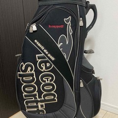 ルコックのキャディバッグ（黒）の画像