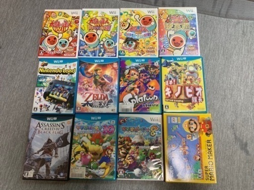 wii u マリオカートダウンロード版、太鼓の達人セット、その他ソフト
