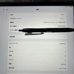 iPad pro 12.9インチ！ラスト出品