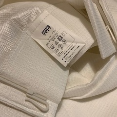 ニトリカーテン　ドレープ100x110(二足) ミラーレースカーテン 100x108(一足)の画像