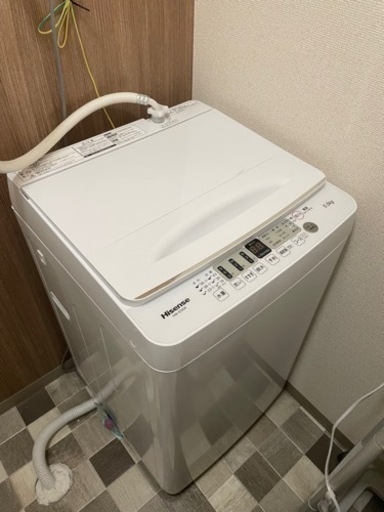 Hisense  5.5kg  2年使用 傷汚れなし 全然使わなかったので新しいです