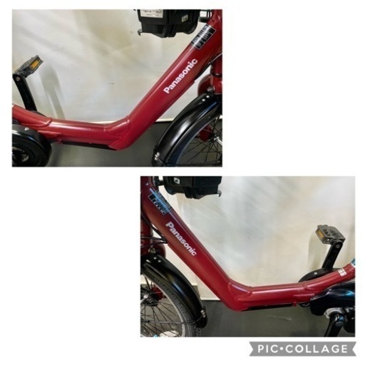 関東全域送料無料　業界最長12ヶ月保証　電動自転車　パナソニック　ギュットアニーズ　20インチ 8.9ah パワフル　赤　電動アシスト自転車