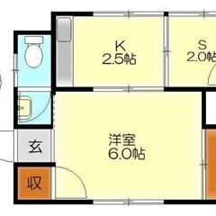 呉市　1SK　初期費用0で入居できます！　即入居可　フリーレント...