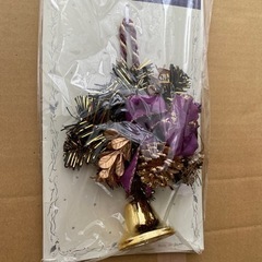 《新品》クリスマスドアベル　紫