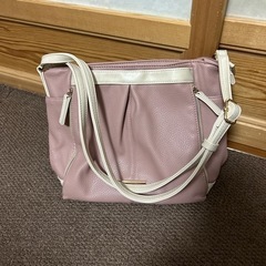 【美品 淡いピンク系】ショルダー
