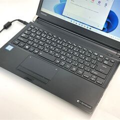 送料無料 おまけ有り 高速SSD 13.3型 中古ノートパソコン 東芝 R73/B 第6世代Core i5 8GB 無線 Bluetooth カメラ Windows11 Office 保証付