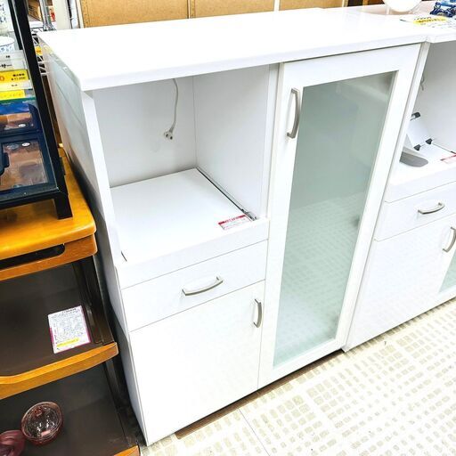 11/19【ジモティ特別価格】ニトリ 食器棚 キッチンボード 収納 ホワイト