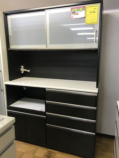 【FU607】★●N▲ニトリ システムキッチンボード ポスティア140（ブラウン）