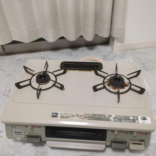 Rinnai　ガスコンロ　2口　ホース付き