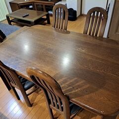 【値下げしました】カリモク製ダイニング５点セット