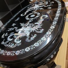 螺鈿細工　　座卓の画像