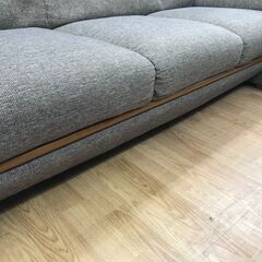 ★ジモティ割あり★  ソファー ブラウン H88×W190×D83 クリーニング済み KJ3336