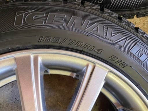 【スタッドレス】GOODYEAR ICENAVI 6 165/70 R14 81Q タイヤ＆ホイール×4本セット