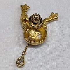 ☆アクセサリー　ピンブローチ　クラウン・ピエロモチーフ　ピエロの涙　中古品　の画像