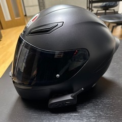 AGV K1 マットブラックヘルメットスモークシールド (Nsgarage36
