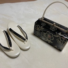 和柄　草履とバッグ