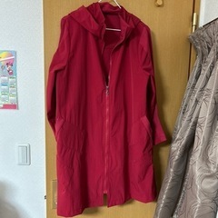 リブ入りハーフコート　フード付きお値下げしました！