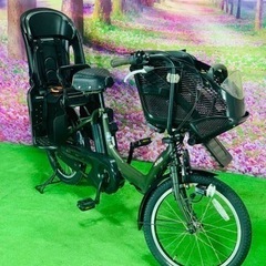 ❹ 5688子供乗せ電動アシスト自転車ヤマハ3人乗り対応20インチ