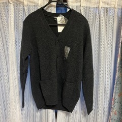 ② 新品 カーディガン ユニクロ プレミアムラムウール 