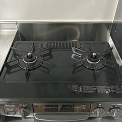 【受付終了】Rinnai グリル付きガステーブルシンプル黒文字うちわ文字オーダーページファンサ目立つ