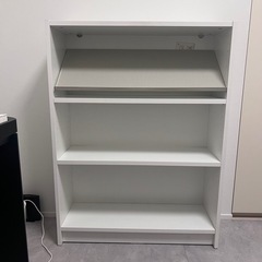 IKEA 本棚、雑誌ディスプレイ付き