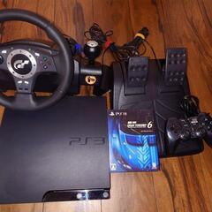 値下げ】PS3本体＋GranTurismo6＋logitec DrivingForcePro＋有線