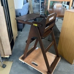 ベビーチェア　ブラウン　美品の画像