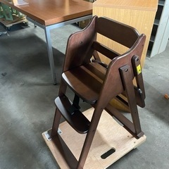 ベビーチェア　ブラウン　美品の画像
