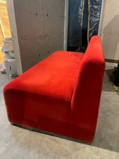 ボックスソファー　ベロア生地　美品　3脚セット即決の方大幅値下げいたします