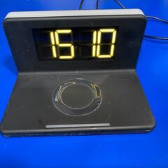  希少　ワイヤレス充電　デジタル置時計　