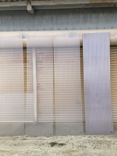 タキロン　ナミイタ8枚セット　強化波板　未使用保管品　8尺　クリア　塩ビ