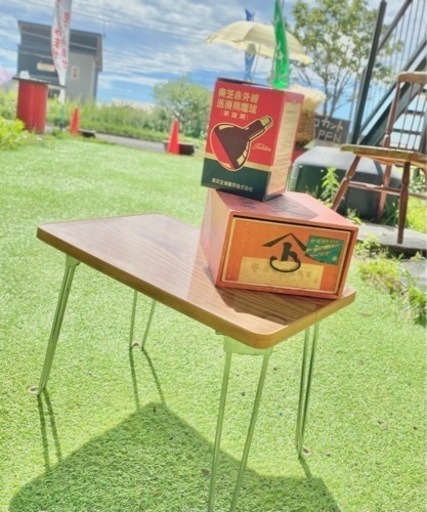 昭和レトロちゃぶ台 (ブロカント) 錦岡のテーブル《座卓、ローテーブル