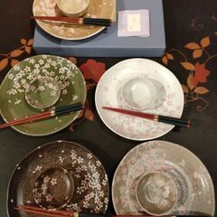 新品未使用　平皿と小皿とお箸セット