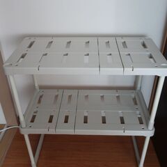 アイリスオーヤマ 押し入れ整理棚 2個セット