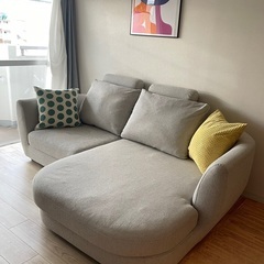 かねたやソファ定価35万L字型 コーナーソファ 
ファブリック 6クッション付き かねたやソファ定価35万L字型 コーナーソファ ファブリック 6