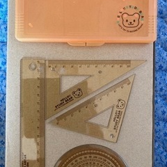 値下げ~~~定規･三角定規･分度器セット 2セット