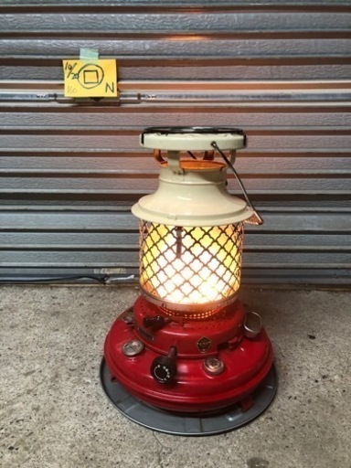 北海道旭川 NISSEN 点火確認済み 日本船燈 ニッセン 石油ストーブ BS-3B型 灯油ストーブ ガラス 五徳 外箱あり 昭和レトロ ホヤ 割れ無し