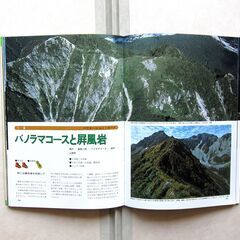 空撮登山ガイド　上高地・穂高・常念 10コース　地図付きの画像
