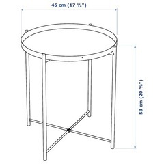 【無料】IKEA イケア 丸テーブル GLADOM グラドムの画像
