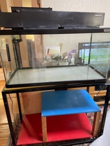 90センチ水槽　水槽台　上部フィルター　セット