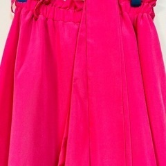 【GRL】目を引く！ピンクスカート 薄手 春夏デザイン ベルト付きの画像