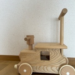 手押し森の汽車ポッポ　天然木